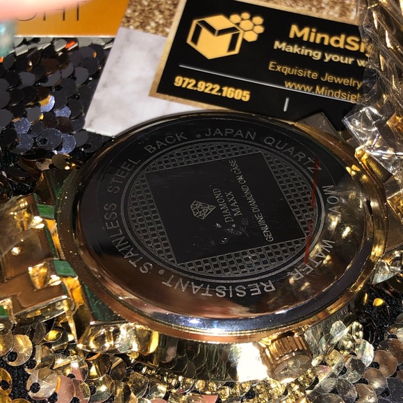 Real diamond men Watch not CZ not moissanite best gift huge sale custom Watch - Picture 6 of 9